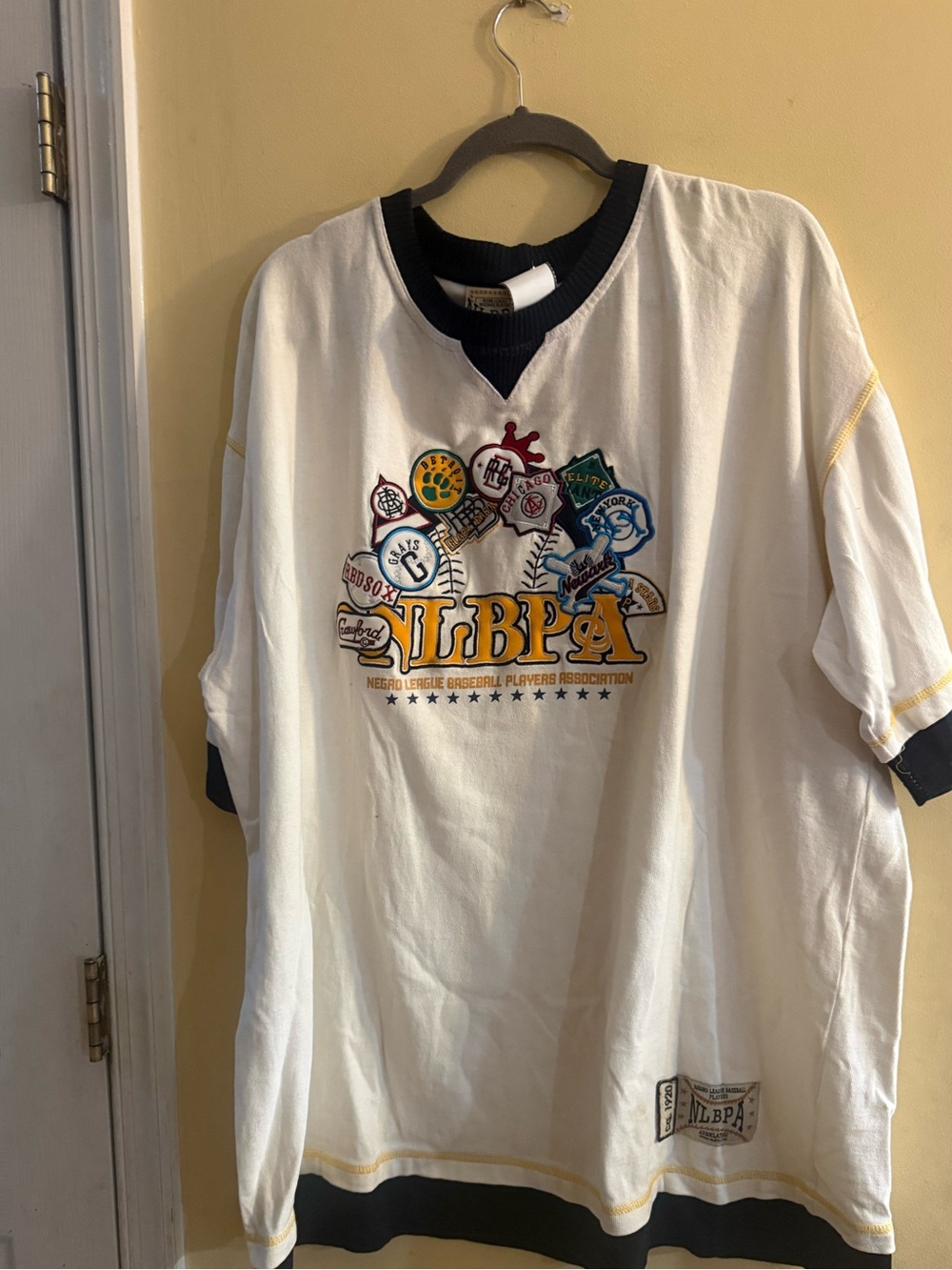 Vintage Negro League Baseball Players Association Thick T shirt 3XL